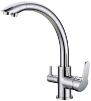 Lanxing robinet usine 3 en 1 robinet chaud et froid double poignée 304SUS boisson eau mitigeur filtre robinet de cuisine