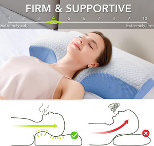 Bantal Tidur Ergonomis Adjustable Butterfly Memory Foam Orthopedic <span class=keywords><strong>Cervical</strong></span> untuk Meredakan Nyeri - Product Image 4
