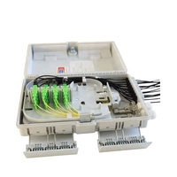 Boîte de distribution optique de fibre de Ftth de 16 ports fixés au mur extérieur Boîte FTTH avec l'adaptateur Boîte d'extrémité de fibre optique de noyau d'ODB NAP 16
