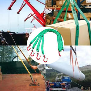 BaotフラットリフティングWebスリングポリエステルウェビングスリングヘビーデューティ2トン容量5:1安全ファクター - Product Image 5