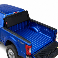 Bâche de benne robuste en alliage à profil bas, pliable en quatre, pour Nissan Navara Frontier 2026 Ford F-250 Maverick, accessoires pour camionnettes à benne de 6'10 pouces