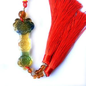 Liu Li <span class=keywords><strong>Fengshui</strong></span> <span class=keywords><strong>Ruyi</strong></span> voiture sac suspendu décoration Offres Spéciales cristal de cristal pour l'intérieur du véhicule - Product Image 1