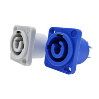 Connecteur d'alimentation XLR 3P 20A, écran LED, prise industrielle, boîtier en nylon, connecteur pour câble d'amplificateur audio, câble de haut-parleur