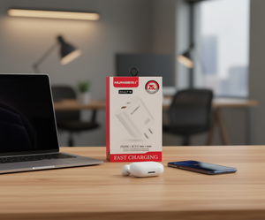 Chargeur USB C double port 25W, charge rapide PD25W QC3.0, matériau ignifuge, protection contre les surtensions, adaptateur universel blanc - Product Image 2