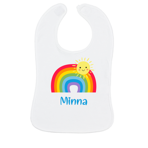 Bavaglino per neonati personalizzato - Arcobaleno colorato - Product Image 1