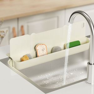 Planche de protection multifonctionnelle en TPR moulé par injection, sans danger pour les aliments, pour éviter les éclaboussures sous l'évier et sur le comptoir, étanche, pour la maison - Product Image 1