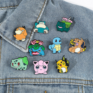 Trâm cài áo hình nhà <span class=keywords><strong>d</strong></span>ứa hoạt hình <span class=keywords><strong>d</strong></span>ễ thương, ghim cài áo anime tùy chỉnh, ghim cài áo Pikachu Kawaii để bán - Product Image 2