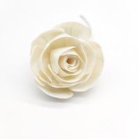 Fleur diffuseur de haute qualité de 6 cm, 7 cm, 8 cm, fleur en bois de sola faite à la main