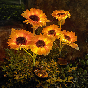 Открытый Солнечный светодиодный свет теплый белый IP65 Пластиковый корпус для внутреннего/наружного сада украшения для подсолнечника ярдов - Product Image 5