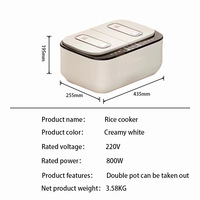 Cuisinière à riz multifonctionnelle électrique à double cuve, revêtement antiadhésif, grande capacité 5L, affichage numérique LED, minuterie, directement de l'usine