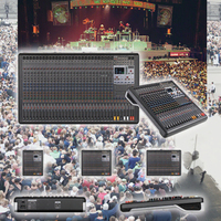 Console de mixage professionnelle 16 canaux, console de mixage DJ, double DSP 99 Mono + alimentation fantôme 48V