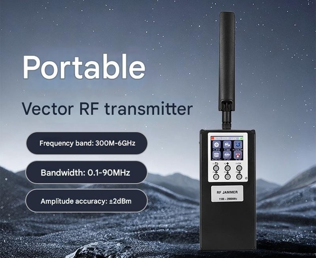 Portable Vector RF Signal Generator 300M-6GHz RF Signal Source High-Performance Analog Full-Band