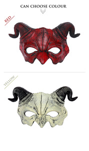 Ensemble Demi-Visage d'Halloween Masque de Démon en Mousse de PU pour Maquillage de Fête de Carnaval Transfrontalier - Product Image 6