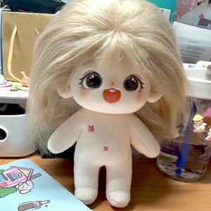 Vente en gros de robes en coton parfumé pour femmes, taille 20 cm, style <span class=keywords><strong>Paris</strong></span>, avec cheveux de remplacement, vêtements pour poupées en peluche - Product Image 2