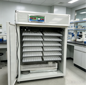 Nouvelle couveuse en acier inoxydable haute productivité avec retournement automatique des œufs pour poulets, autruches, canards et plus, 220V, taux d'éclosion de 90% - Product Image 1