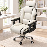 Chaise de bureau confortable pour jeux vidéo, université, dortoir, chambre, salon, streaming en direct avec dossier réglable A6