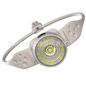 Lampe frontale rechargeable en silicone 5W, étanche IPX, pour course en extérieur - Product Image 5