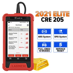 LAUNCH-herramienta de diagnóstico X431 CRE205 OBD2, sistema de ABS Airbag SRS, EPB, aceite, TPMS, SAS, 16 servicios de reinicio, CRP129E PK, escáner OBD para coche