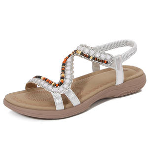 Sandalias de Verano para Mujer, con Parte Superior de Felpa Suave, Colores Mixtos, Cálidas para Exteriores, con Hebilla - Venta al Por Mayor - Product Image 3