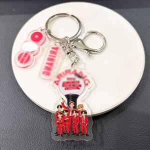 Llaveros Acrílicos de la Gira de Regreso BT 2026, Colgantes de Mercancía Kpop Bangtan Boys ARIRANG, <span class=keywords><strong>JUNGKOOK</strong></span>/V/JIMIN/JIN/SUGA/RM, Venta al por Mayor - Product Image 4