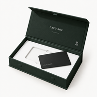 Boîte rigide magnétique personnalisée pour emballage de cartes, cadeau de luxe avec insert en mousse EVA, vente en gros directe d'usine, logo imprimé
