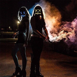 Échantillon gratuit Faible MOQ Effrayant Halloween Cosplay LED allument Masque <span class=keywords><strong>la</strong></span> <span class=keywords><strong>Purge</strong></span> Masque pour <span class=keywords><strong>la</strong></span> Fête du Festival - Product Image 5