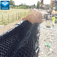 Géocell en HDPE texturé OBOR, profondeur de cellule 100 mm, pour la protection des pentes et la stabilisation des talus