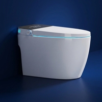 Siège de toilette automatique confortable, siège chauffant, auto-nettoyant, design moderne, toilette intelligente à poser au sol pour salle de bain
