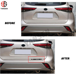 Autocollant de coffre de voiture 3D en métal chromé, lettre limitée emblème Logo étiquette <span class=keywords><strong>Alphabet</strong></span> pour Toyota Highlander - Product Image 2