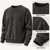 Vente en gros OEM – Nouveaux sweats à capuche et pulls oversize lavés pour hommes, imprimés, pour le streetwear et le quotidien