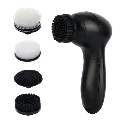 Electric Shoes Polisher Handheld Cleaning Mach-ine Leather Shine Brush Shoes Cleaning Brush Kit for Leather Bags Clothes