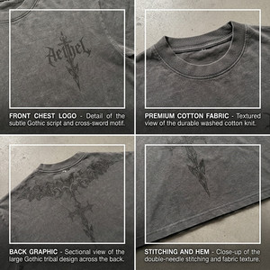 Camiseta OEM Degradada Gris Surtida, Camisetas con Corte y Costura, Camiseta <span class=keywords><strong>Blanka</strong></span> Streetwear, Camiseta Gráfica para Hombre, Ropa de Moda Personalizada - Product Image 3