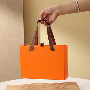 Caja de transporte de mano de cajón rectangular negra de compras con logotipo personalizado elegante al por mayor para productos de lujo - Product Image 4