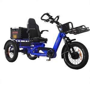 Bicicleta Eléctrica de Carga de Largo Alcance, 1750w, 48v, Triciclo Eléctrico de Tracción Media <span class=keywords><strong>para</strong></span> 2 Personas, Scooter Eléctrico de Tres Ruedas - Product Image 1