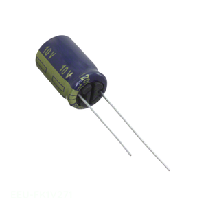 Distribuidor Autorizado EEU-FK1V271 Condensador de Aluminio de 270 uF, 20%, 35V, Tipo RADIAL TH, Montaje a través de Orificio - Product Image 1