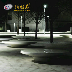 New Stone Building Materials UHPC Bench Gray 19022027760 Outdoor Indoor Park <b>Square</b> Seating - Product Image 2