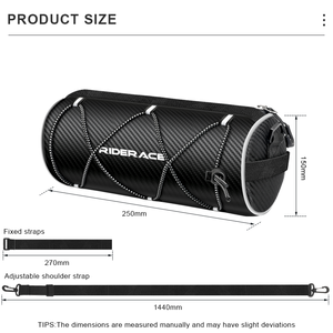 Bolsa Delantera para <span class=keywords><strong>Bicicleta</strong></span> RIDERACE, Multiusos, Impermeable, Gran Capacidad, <span class=keywords><strong>Mochila</strong></span> de Almacenamiento, Bolsa para Manillar de <span class=keywords><strong>Bicicleta</strong></span>, Bolsa para Tubo de <span class=keywords><strong>Cuadro</strong></span> de Ciclismo - Product Image 6