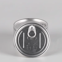 Bocaux en plastique transparents à ouverture facile avec couvercle à anneau, pour emballage alimentaire, thon, aliments pour animaux de compagnie, 250 ml