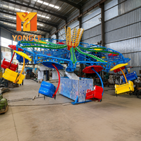 Nouvelle Conception Populaire Manège Double Volant pour 24 Personnes, Équipement de Parachutiste Passionnant pour Parc d'Attractions, Vente en Gros