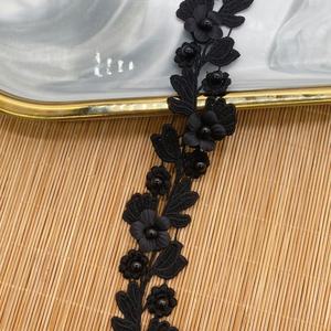 حرير الحليب كود شريط صناعة حبات الأظافر زهرة النسيج ، دانتيل جميل ثقيل قابل للذوبان في الماء - Product Image 6