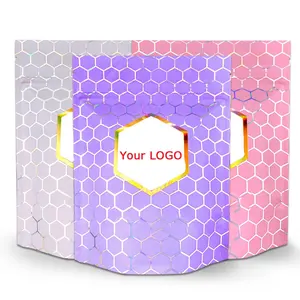 Gravure UV print Custom Printed Resealable Smell Proof Holographic 1g 35 7g 14g 28g 1oz Mylar bag