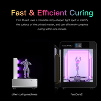 Mesin penyembuhan Resin NOVA3D FastCure2 UV ruang penyembuhan gigi kotak LCD DPL SLA 3d Printer kotak penyembuhan Resin 405nm