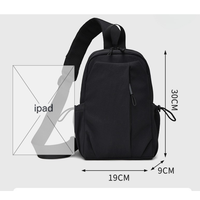 Nouveaux produits tendance 2026 : Sac de poitrine étanche antivol pour cyclisme et activités de plein air avec logo personnalisé