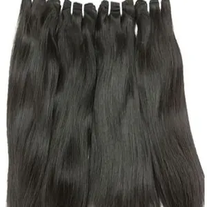 Bundle di estensione dei capelli umani indiani all'ingrosso dei capelli di remy indiani grezzi, fascio di capelli cambogiani grezzi, fascio di capelli indiani dal fornitore dell'india
