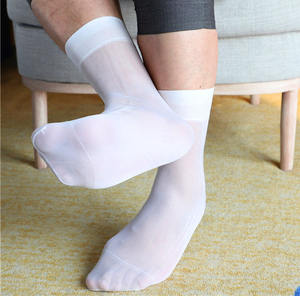 Robe d'affaires rétro décontractée <span class=keywords><strong>en</strong></span> <span class=keywords><strong>Nylon</strong></span> pour hommes, chaussettes courtes et respirantes, légères, nouvelle collection, été - Product Image 6