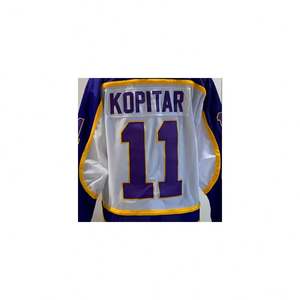 Pronto per la spedizione Los Angeles Anze Kopitar bianco Retro 2.0 maglia da Hockey nazionale cucita di migliore qualità - Product Image 1