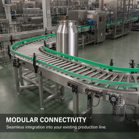 Convoyeur à rouleaux en acier inoxydable pour la logistique, l'entrepôt, le tri des colis et la ligne de manutention des matériaux