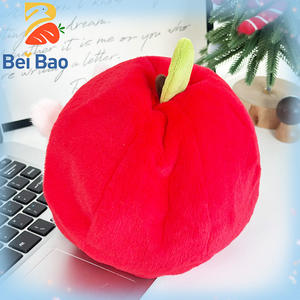 Kreatives Lustiges 2-in-1 Abnehmbares Apfel- und Schwein-Kombinationskissen Wendbares Plüsch-Tierkissen mit PP-Füllung Besticktes Kinderspielzeug - Product Image 4
