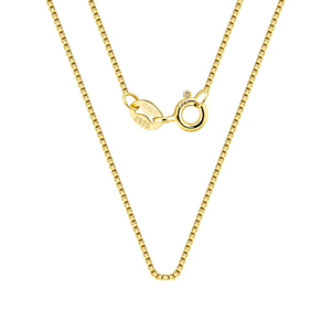 RINNTIN SC07 Collana a <span class=keywords><strong>Catenina</strong></span> <span class=keywords><strong>Sottile</strong></span> in <span class=keywords><strong>Argento</strong></span> Placcato Oro 14K 18K Accessori di Gioielleria all'Ingrosso in <span class=keywords><strong>Argento</strong></span> Sterling 925 <span class=keywords><strong>Catenina</strong></span> Veneziana da 0,6 mm - Product Image 4