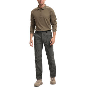 पुरुषों के हल्के परिवर्तनीय कार्गो काम पैंट त्वरित शुष्क सांस लेने योग्य ज़िप बाहरी पैंट आकस्मिक शैली पानी प्रतिरोधी - Product Image 2